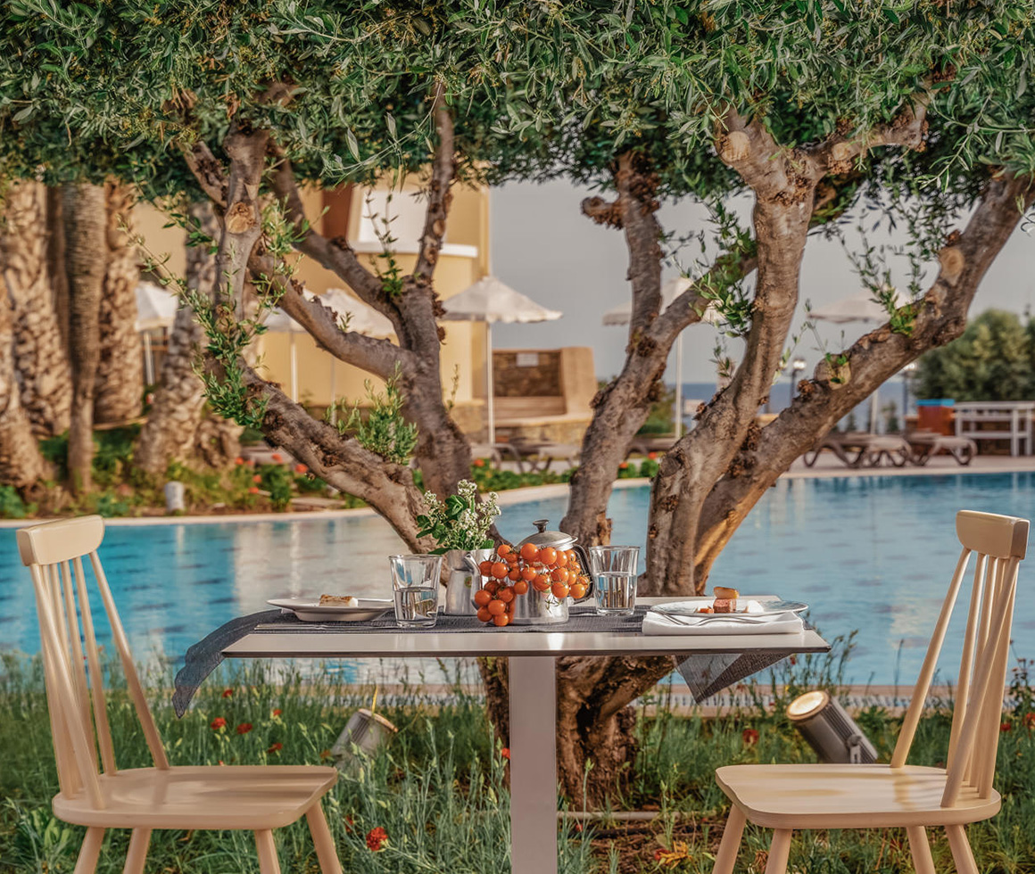 al-fresko restaurant Lindos Imperial Resort & Spa
